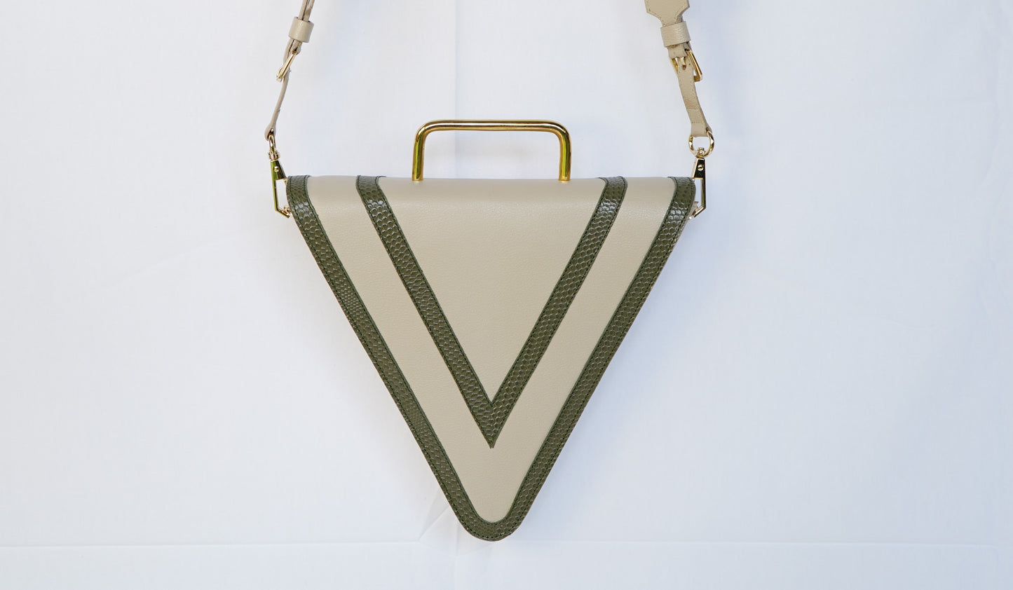 Bolso Balto Beige/Verde Olivo